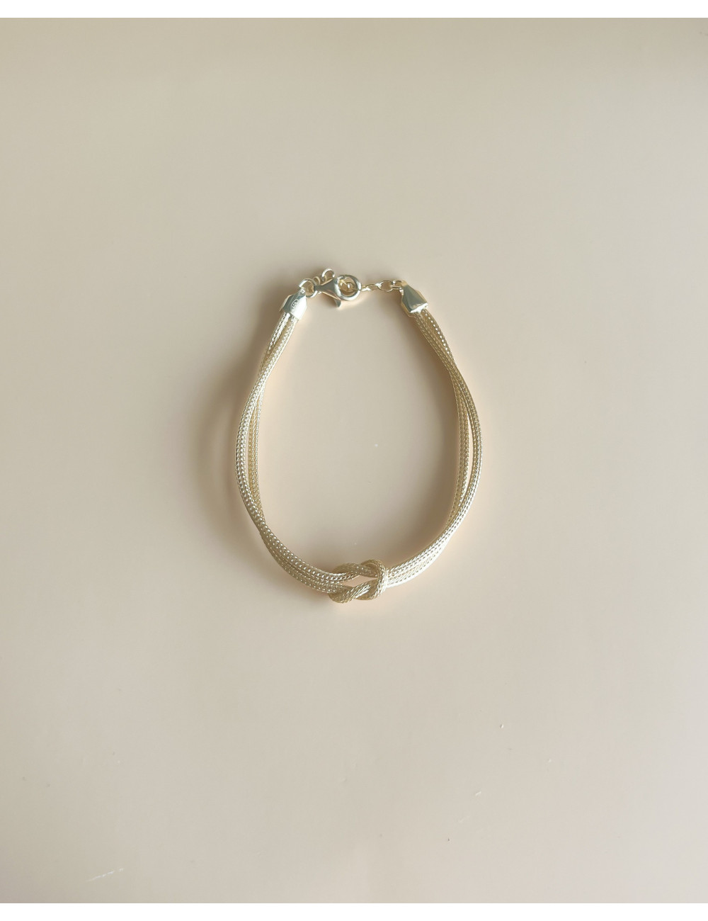 Pulseira Knot My Life Prata Dourada