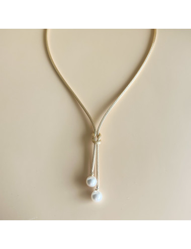 Colar Pleasure Prata Dourada