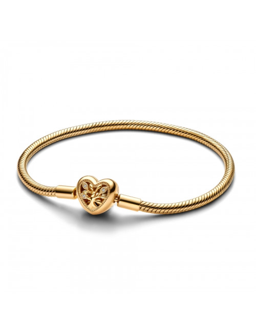 Pulseira Fecho Coração Árvore de Família Pandora