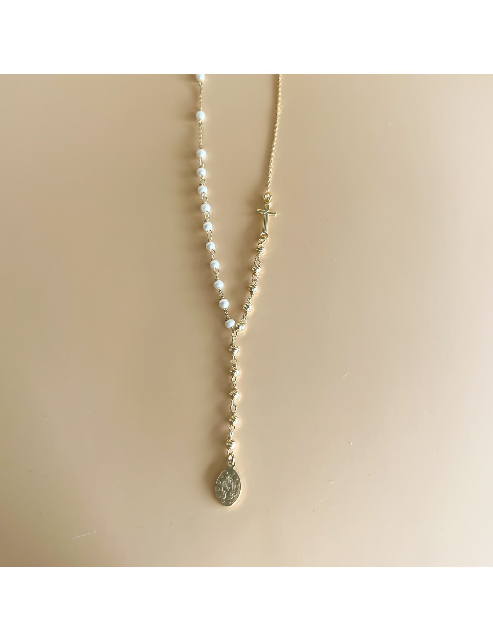 Colar Faith Prata dourada