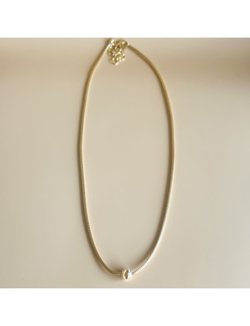 Colar Gila Prata dourada