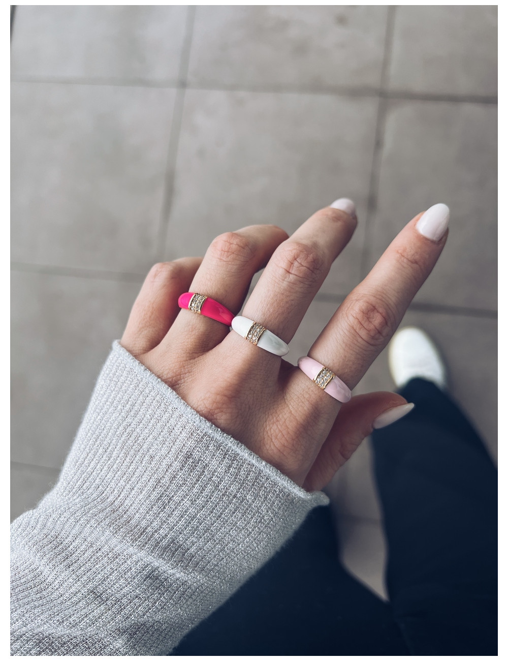 ANEL LOVE ME WHITE PRATA DOURADA