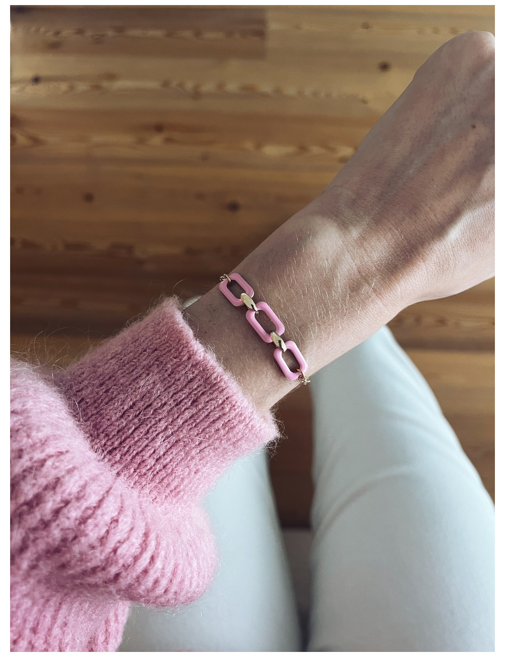 PULSEIRA EDEN ROSA PRATA DOURADA