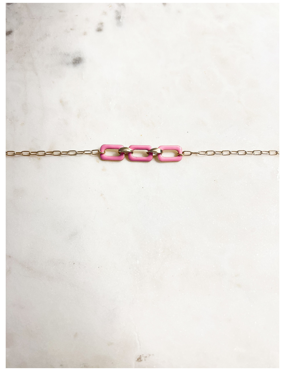 PULSEIRA EDEN ROSA PRATA DOURADA