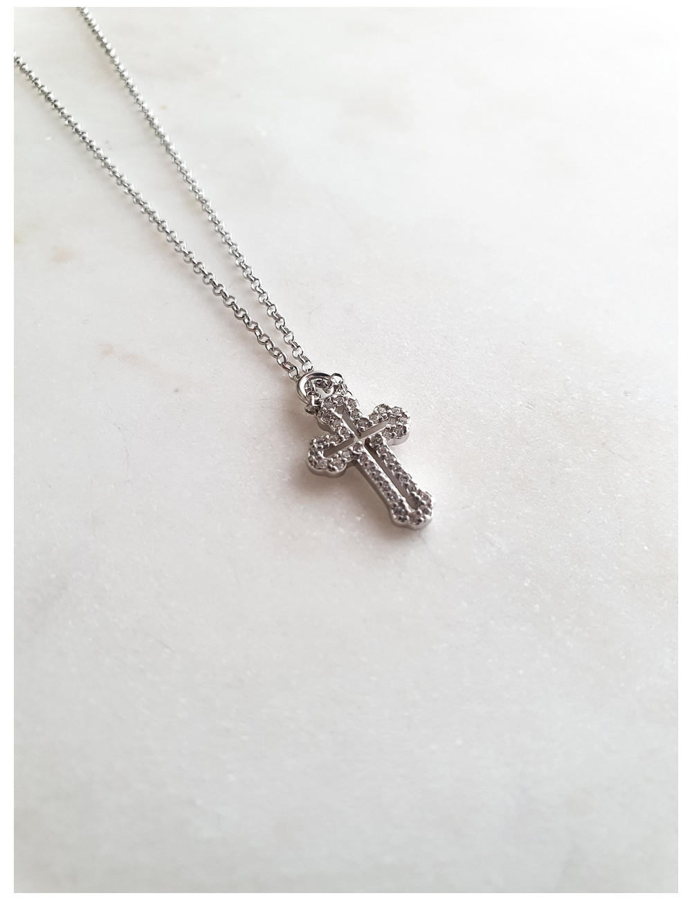 COLAR CRUZ PRATA
