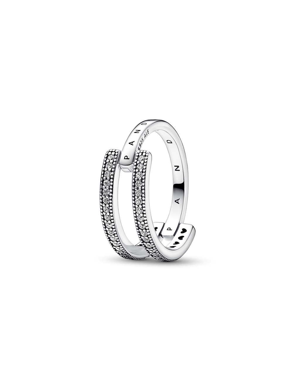 Anel Doble Band Pavé Pandora