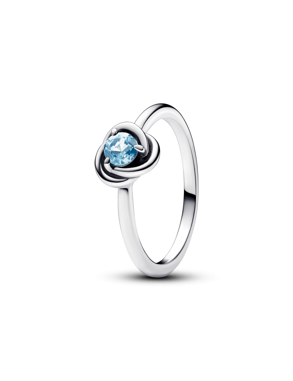 Anel Sea Aqua Blue Eternity Circle Pandora