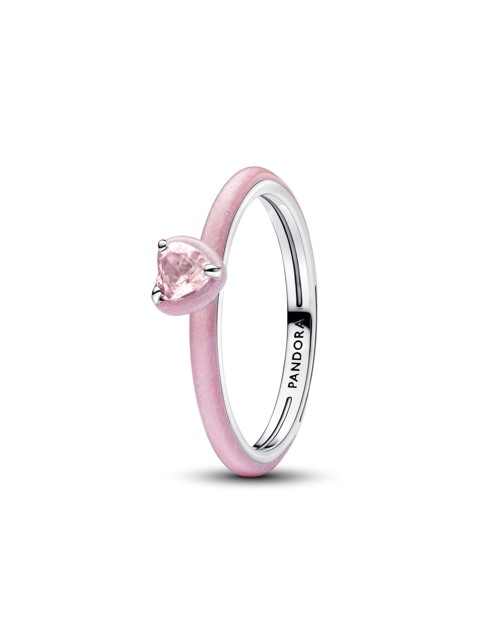 Anel Coração Chakra Rosa Pandora