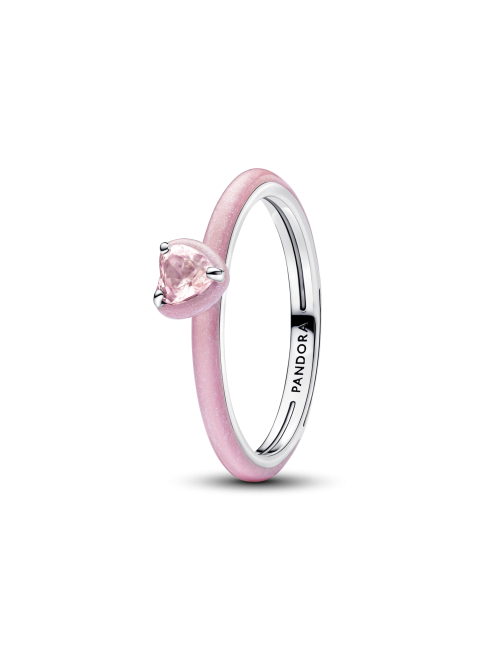 Anel Coração Chakra Rosa Pandora