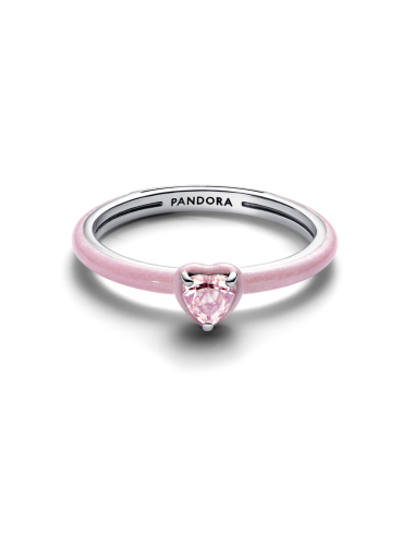 Anel Coração Chakra Rosa Pandora
