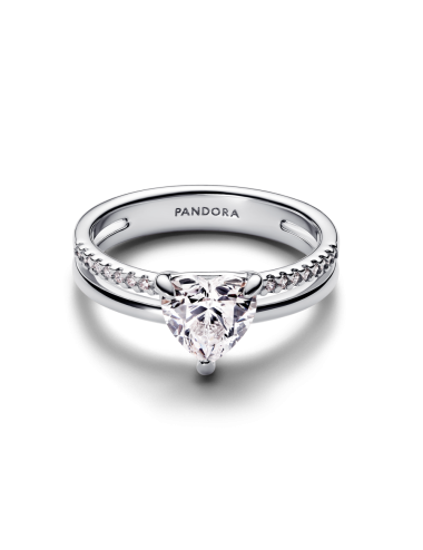 Anel Coração de Aro Duplo Pandora