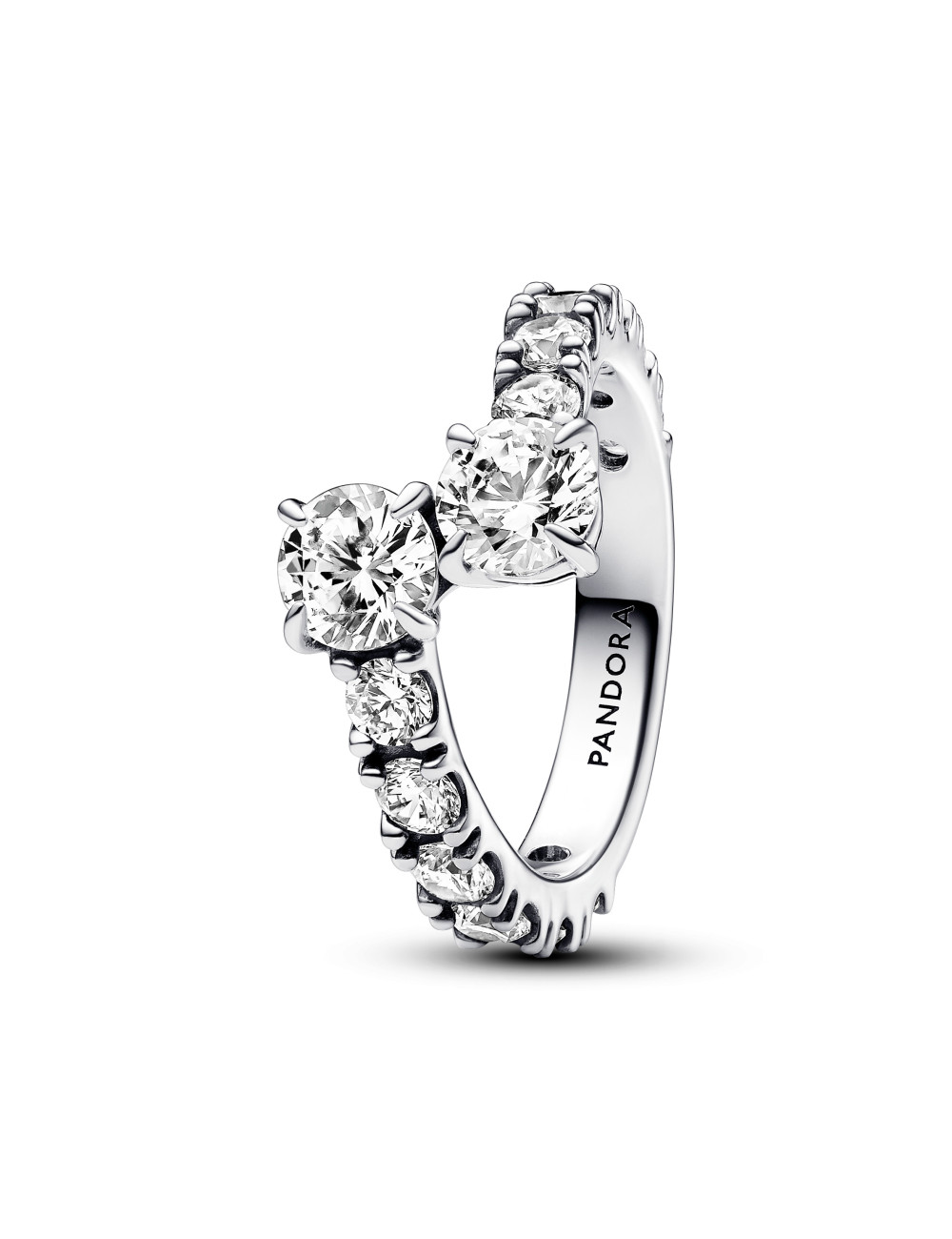 Anel Sparkling Overlapping Pandora