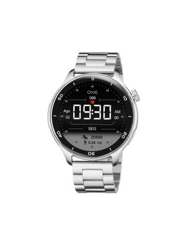 Smartwatch One Men Explorer GPS Silver