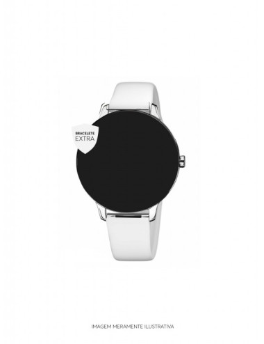 BRACELETE SILICONE SMARTWATCH ONE BRANCA
