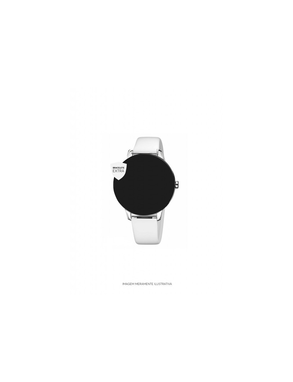 BRACELETE SILICONE SMARTWATCH ONE BRANCA