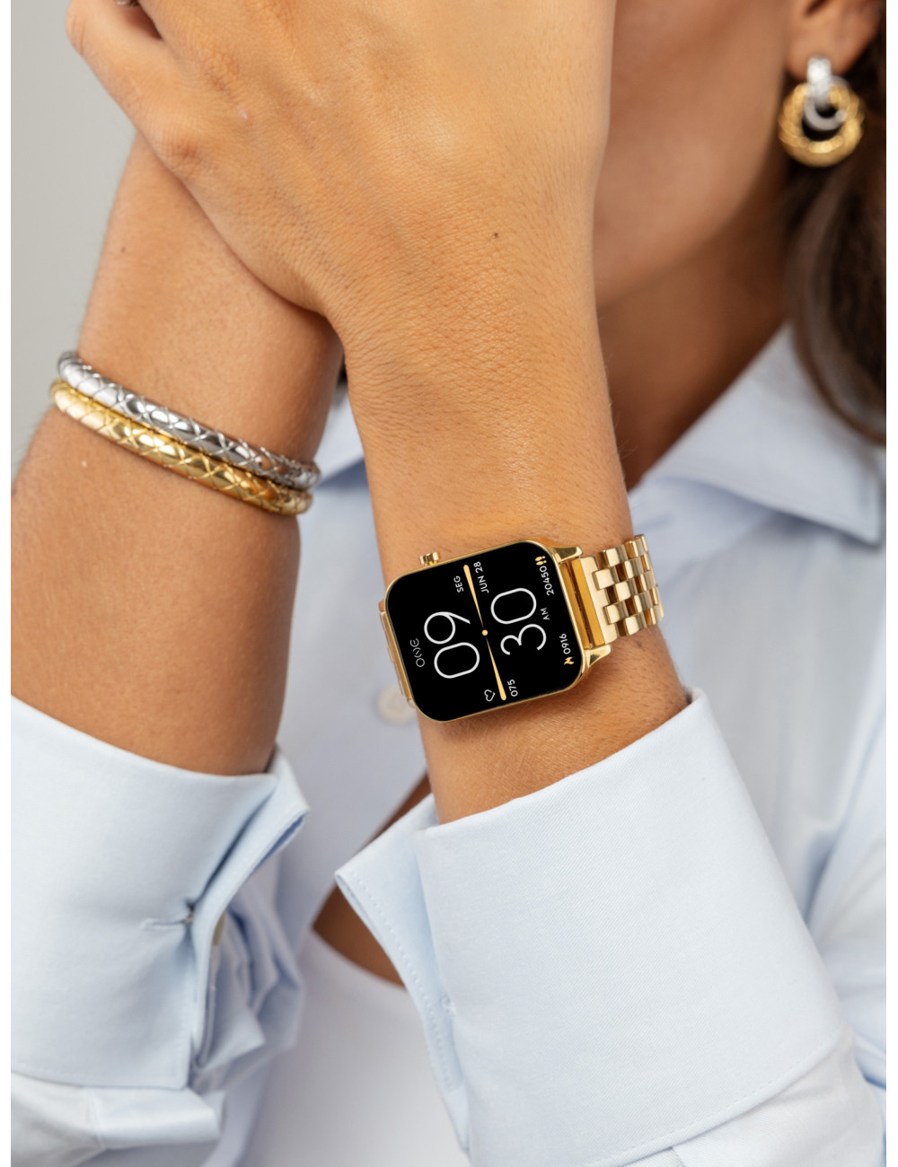 Smartwatch One MagicCall Gold Links