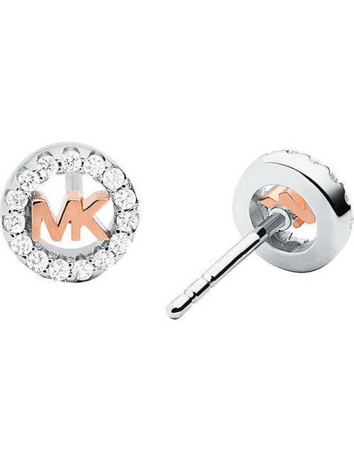 BRINCOS LOGO BICOLOR MICHAEL KORS