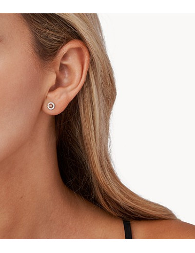 BRINCOS LOGO BICOLOR MICHAEL KORS