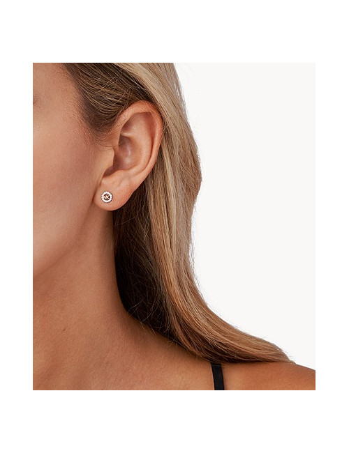 BRINCOS LOGO BICOLOR MICHAEL KORS