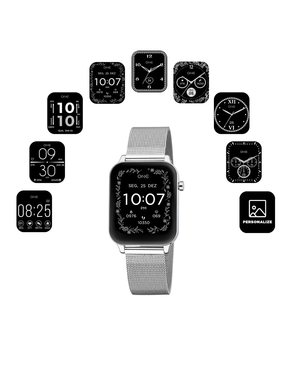 Smartwatch One MagicCall Silver