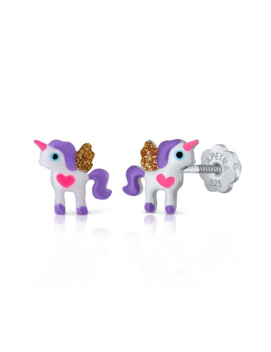 Brincos La Petra Unicórnio Lilás