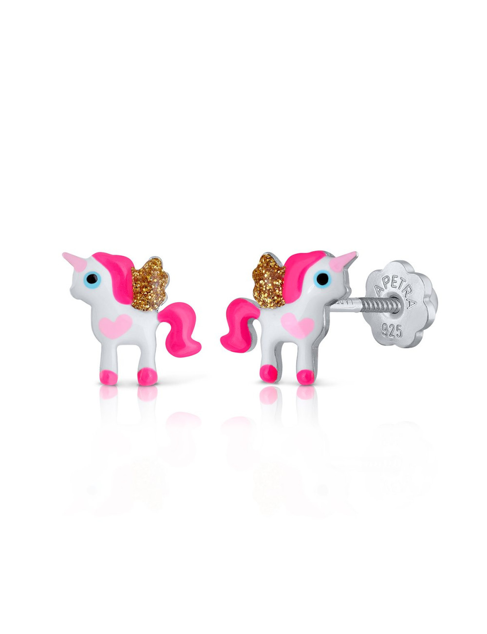 Brincos La Petra Unicórnio Rosa