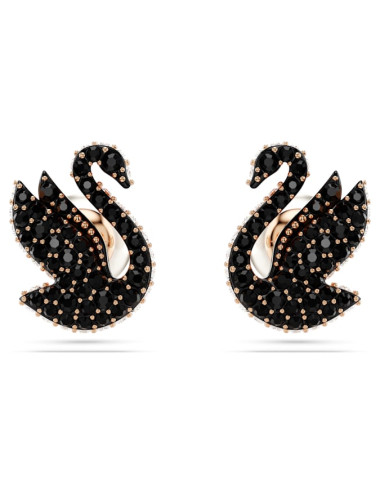 Brincos Black Swan Swarovski