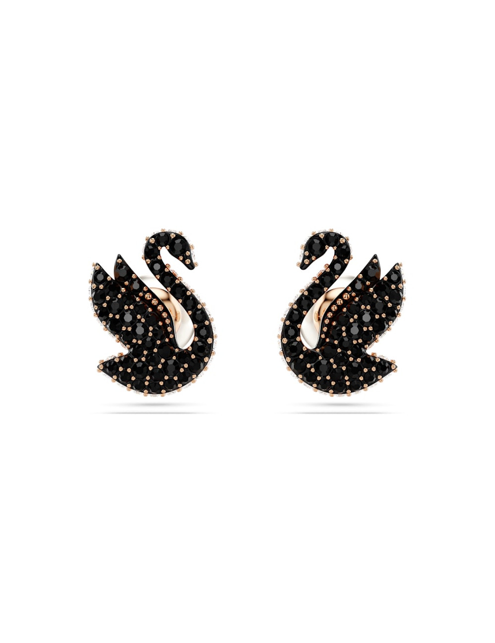 Brincos Black Swan Swarovski