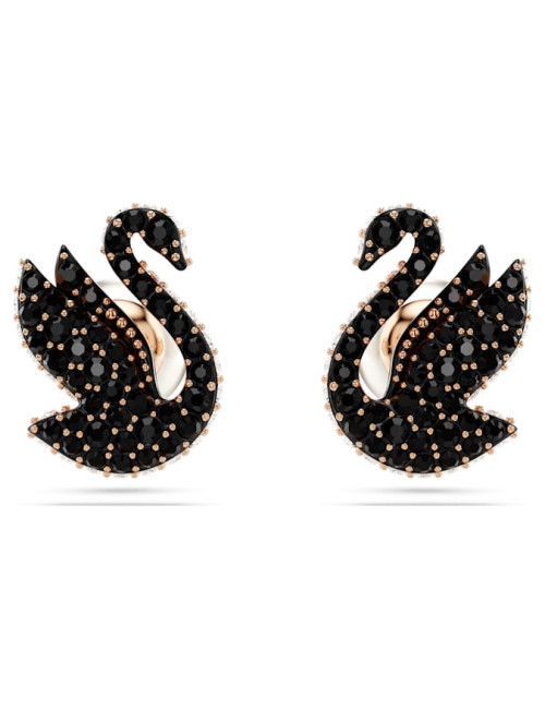 Brincos Black Swan Swarovski