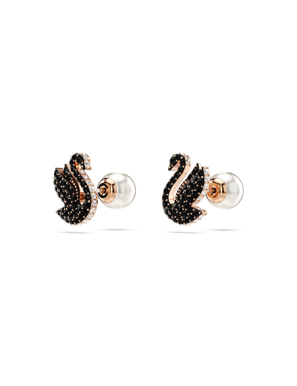 Brincos Black Swan Swarovski