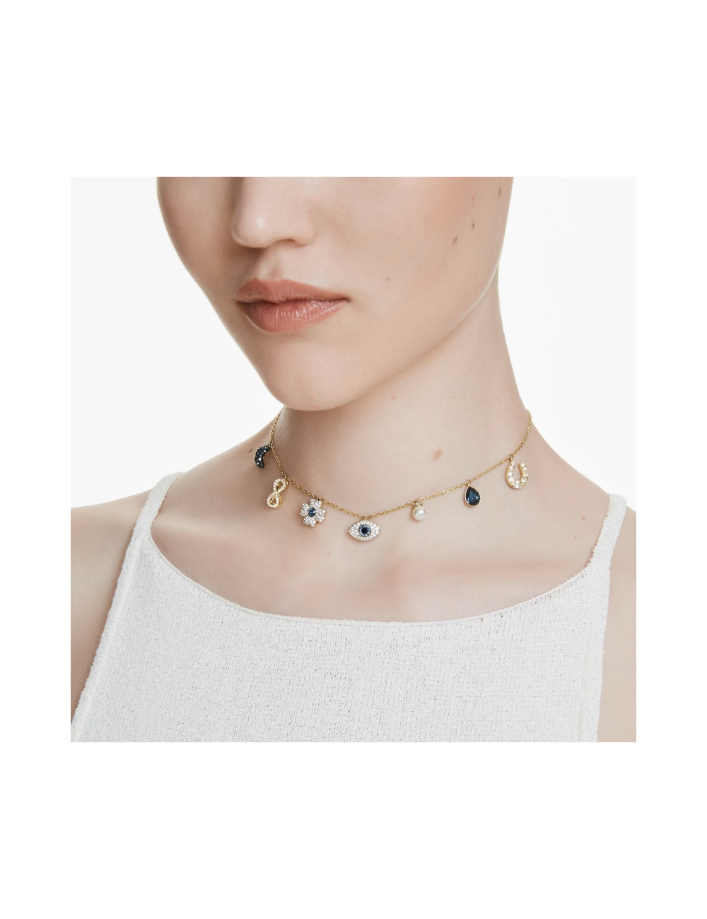 GARGANTILHA SYMBOLICA BLU SWAROVSKI