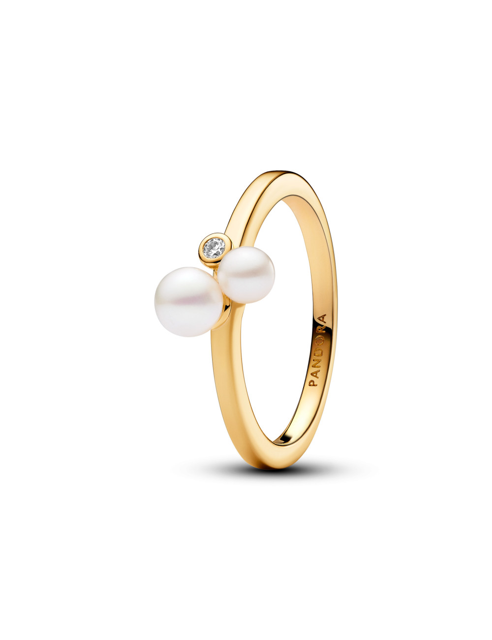 Anel Duo Treated Freshwater Cultured Pearls Pandora