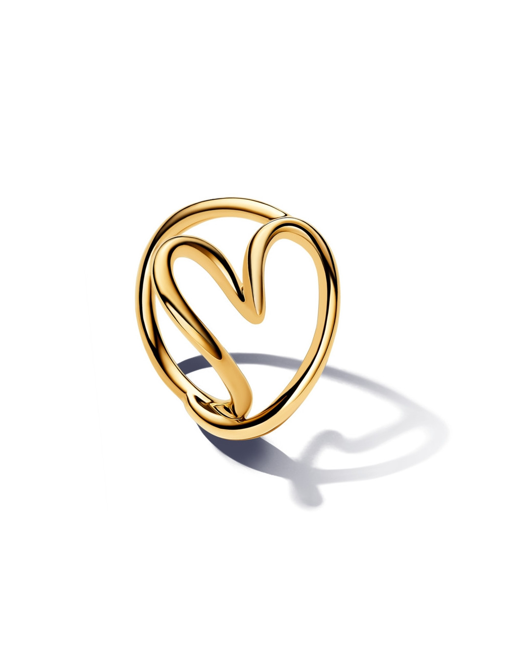 Anel Coraçao Organico Pandora