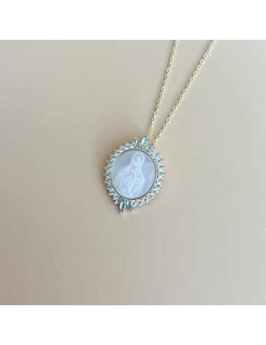 Colar Faith Prata Dourada