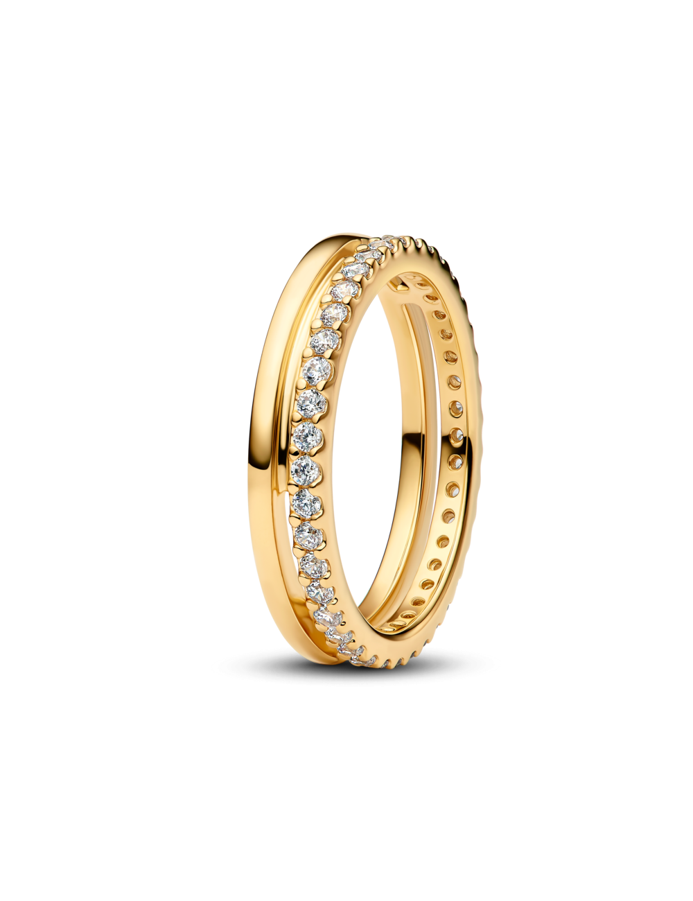 Anel Banda Dupla Gold Pandora