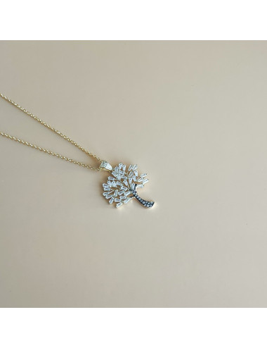 Colar Árvore Vida Prata Dourada