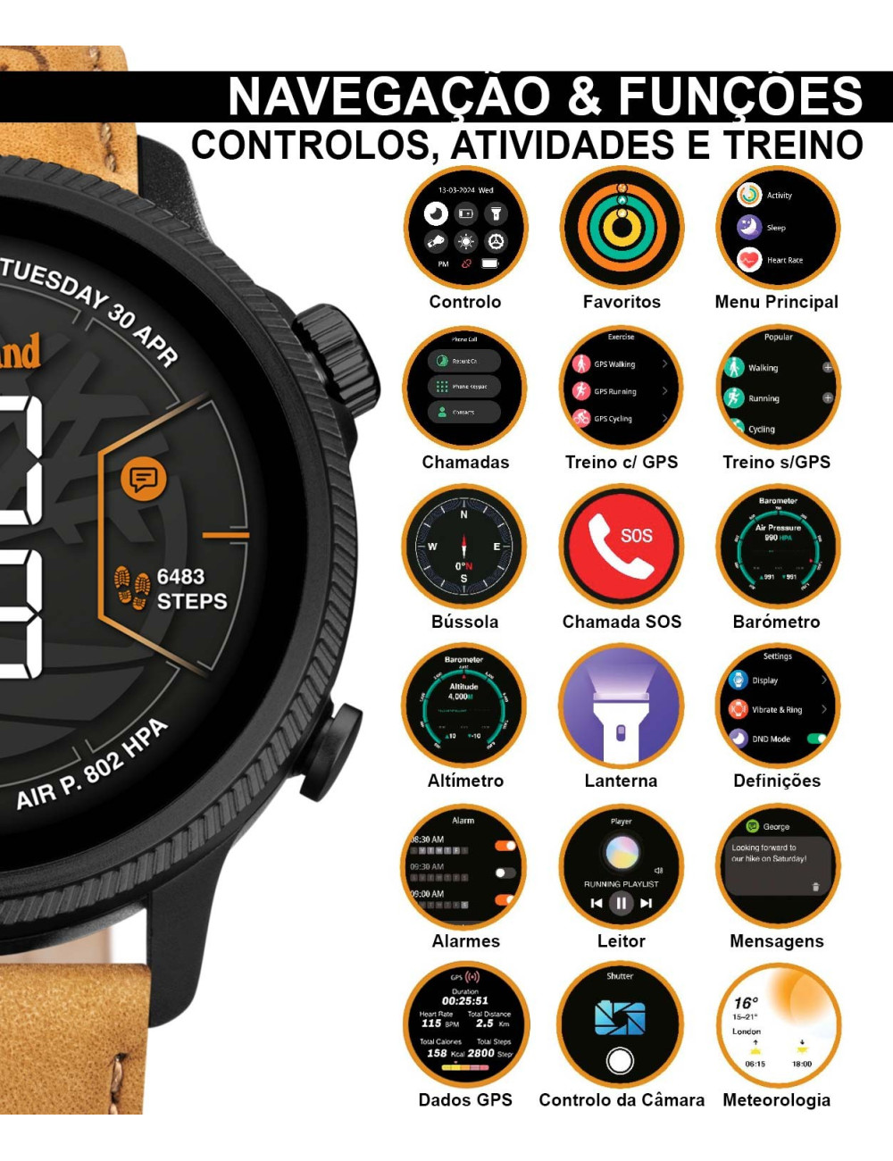 Smartwatch Trail Force Timberland