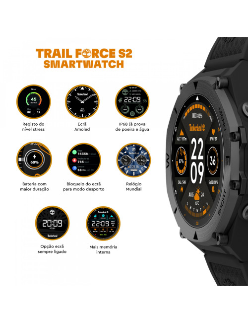 Relógio Smartwatch Timberland Trail Force S2