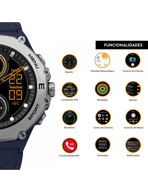 Relógio Smartwatch Timberland Trail Force S2