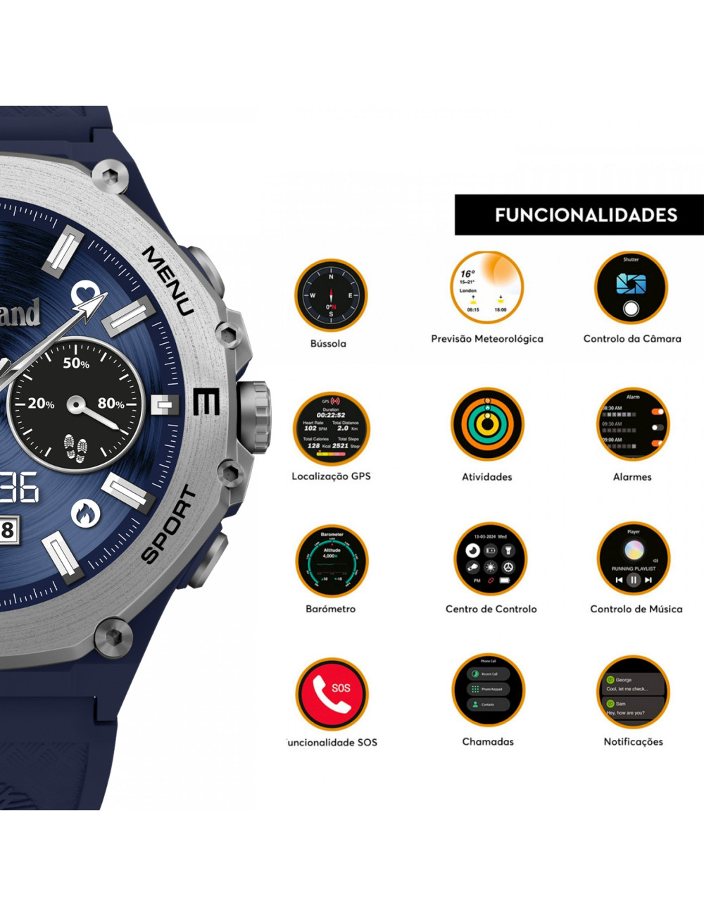 Box Smartwatch Timberland Trail Force S2