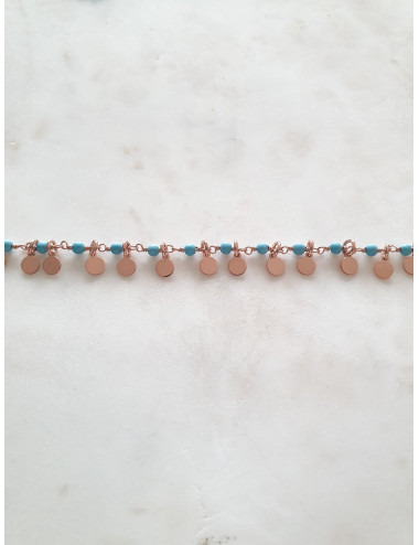 PULSEIRA OCEAN PRATA ROSE GOLD