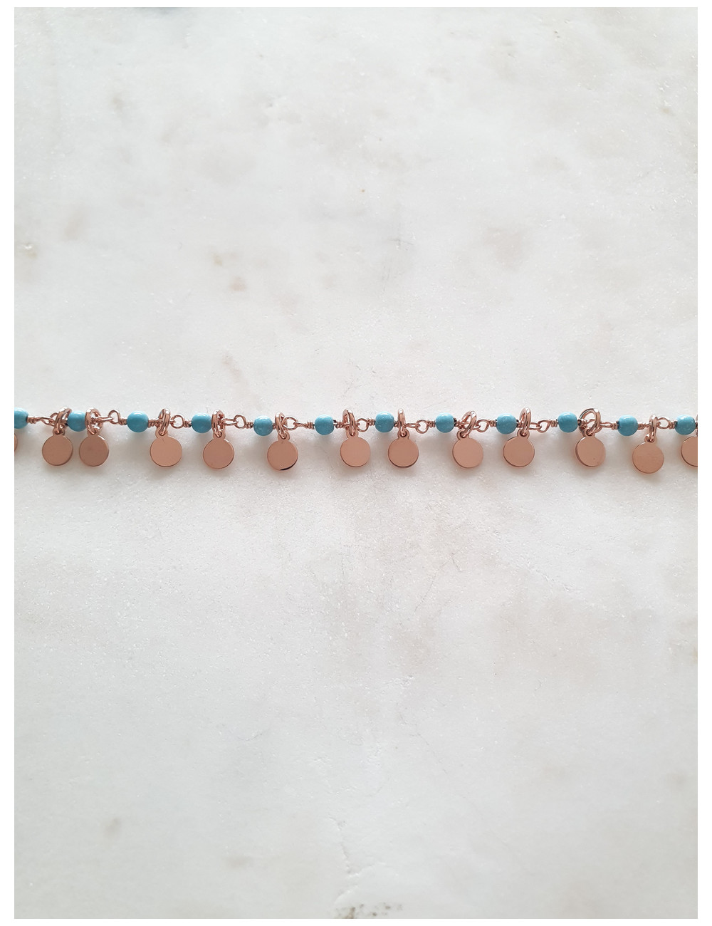 PULSEIRA OCEAN PRATA ROSE GOLD