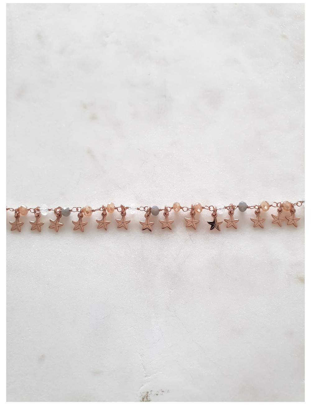 PULSEIRA OH MY STAR PRATA ROSE GOLD