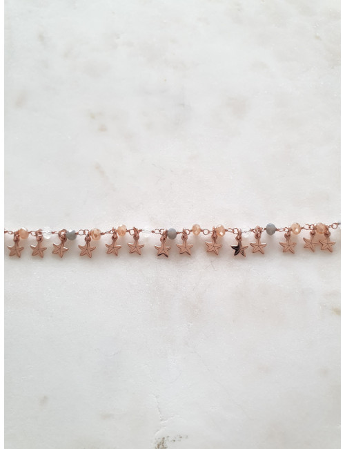 PULSEIRA OH MY STAR PRATA ROSE GOLD