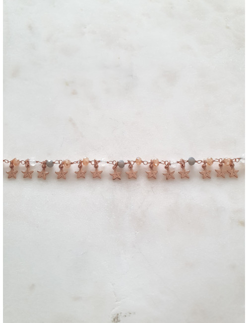 PULSEIRA OH MY STAR PRATA ROSE GOLD