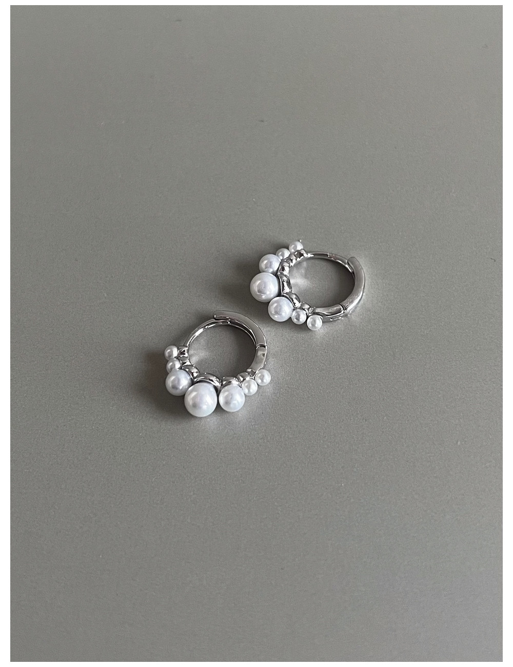 Argolas Pearly Prata