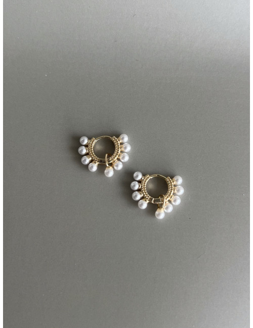 Argolas Toulon Prata Dourada