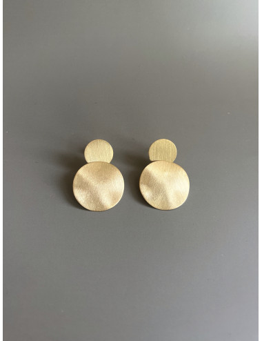 Brincos Cannes Prata Dourada