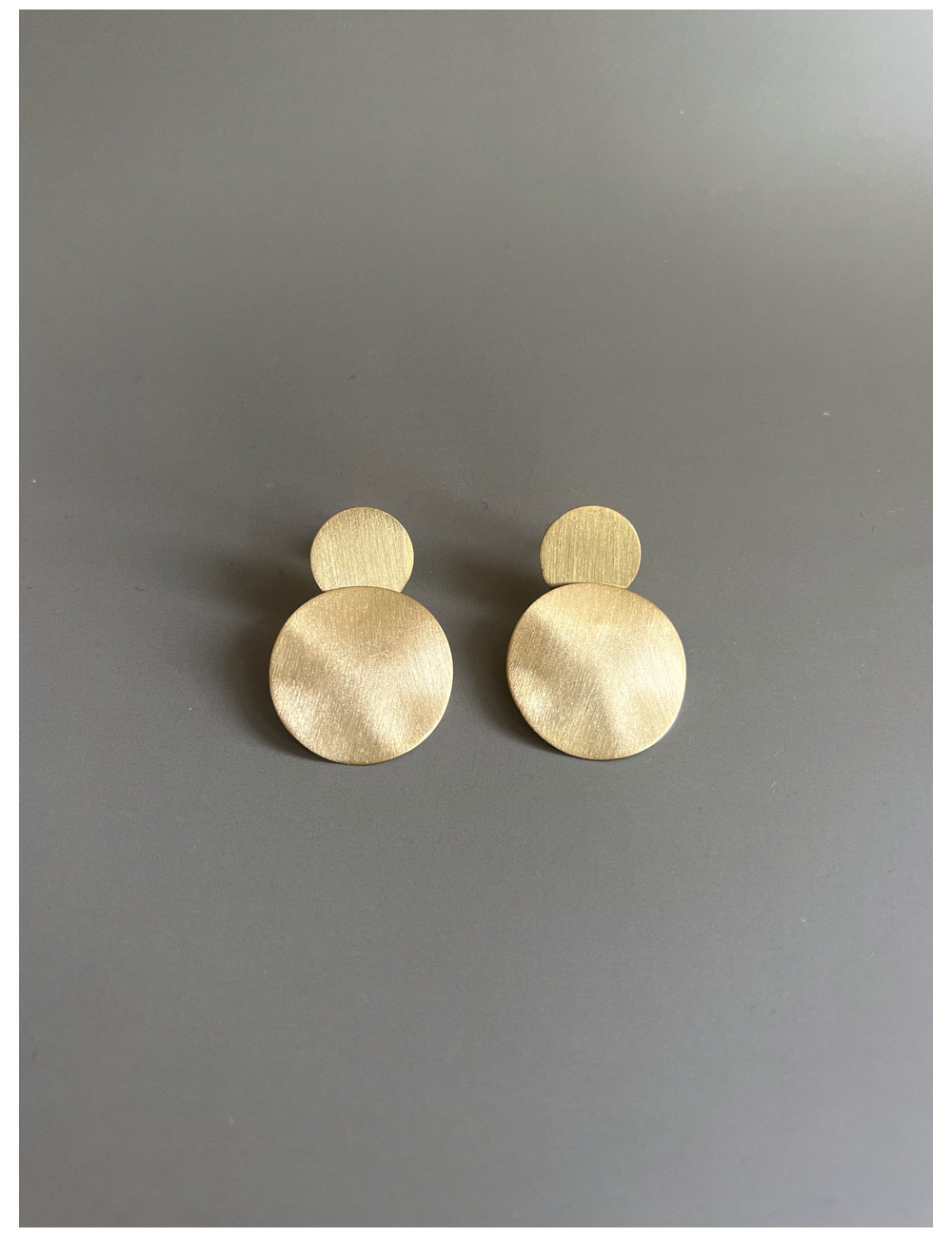 Brincos Cannes Prata Dourada