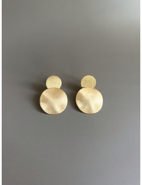 Brincos Cannes Prata Dourada